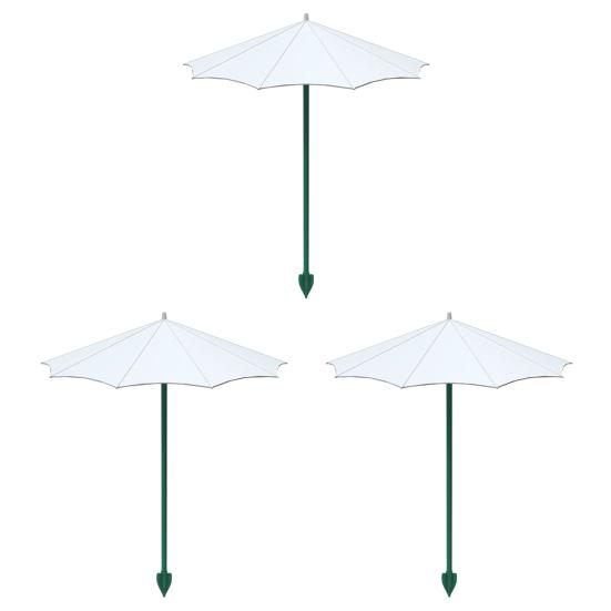 Small Outdoor Parasol 10 Inch Diam Plant Umbrella, UV Protection Shade, Mini Provides Shade Fiberglass Garden Umbrella to ?Defend Plants from