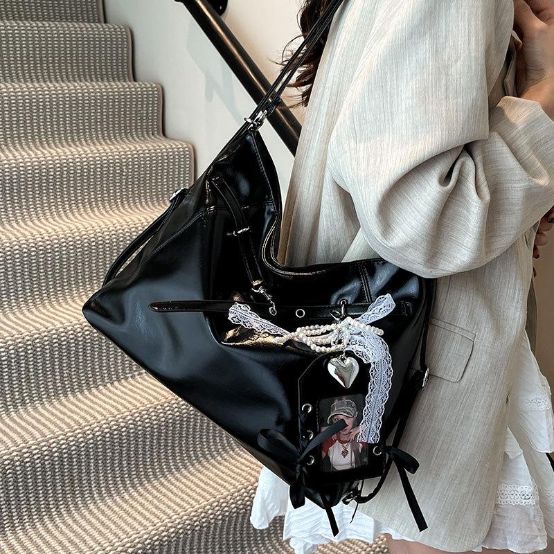 Повседневная большая вместительная сумка-тоут на одно плечо, универсальная для поездок на работу и различных способов ношения