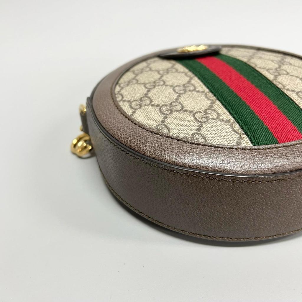 [Pre-Owned] Gucci Ophidia GG Mini Round Bag 'Beige' - Very Good #BSZN03