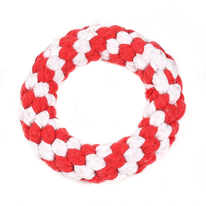 High Quality Durable Cotton Rope Chew Toy for Large Dogs Christmas Holiday Braiding Design Indoor Use for Pet Owners