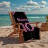 Custom Name Ultra-Soft Beach Towel with 10 Theme,Ideal for Pool - Camping, Diving - Perfect Travel Essential, Vibrant Beach Towel.