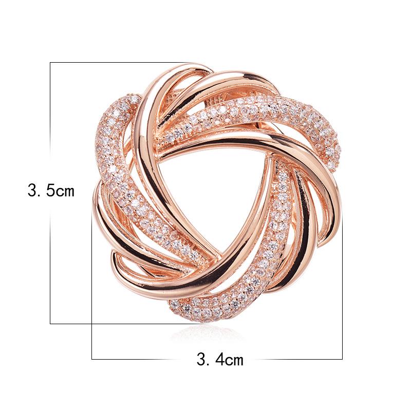 High-End Dual-Purpose Flower Brooch & Scarf Buckle Corsage Pin