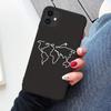Роскошный Чехол для телефона с картой мира для путешествий для iPhone XR XS Max X XS 12 11 13 Pro max SE 2020 7 8 Plus Силиконовый Мягкий чехол-самолет