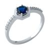 Серебряное кольцо с сапфиром nano 0.375ct (1969571) 1.96 гр. 925 пробы
