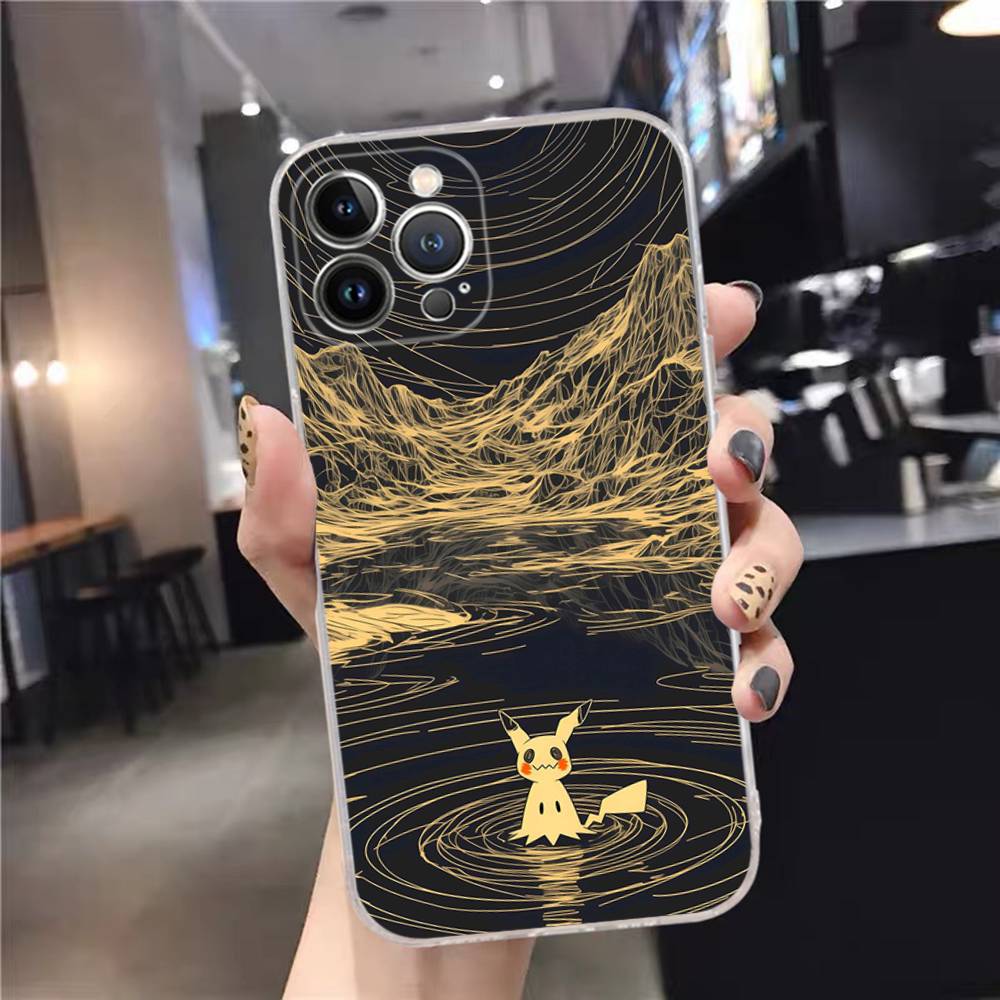 1pc Popular Cartoon Anime P-PokemonS Phone Case For IPhone 17 16 15 14 11 12 13 Mini Pro XS Max Plus Funda Shell