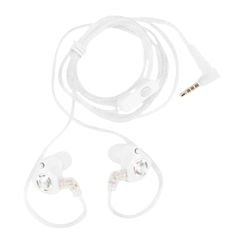 3.5mm Wired Earbuds with Detachable 2Pin Cable HiFi Noise Cancelling Earphones Super Linear Driver Built In Microphone