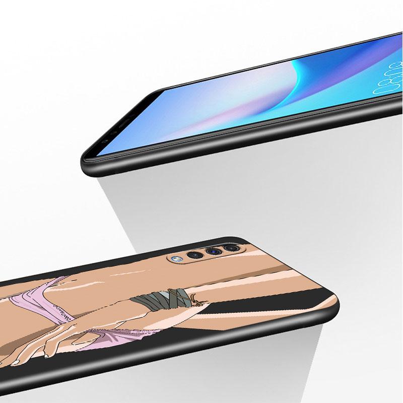 Сексуальный силиконовый чехол с узором в виде задницы для девочек, чехол для Samsung Galaxy A30 A10 A50 A70 A20 A51 A01 A04 A03 A71 A40 A20e A20s, черный