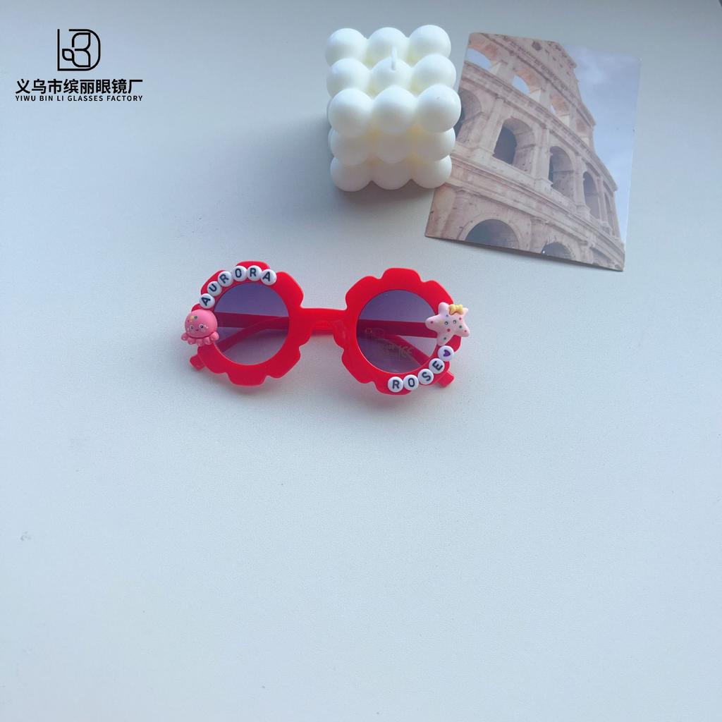 Модные детские солнцезащитные очки DIY милые аксессуары тыквенные детские очки универсальные солнцезащитные очки Tide