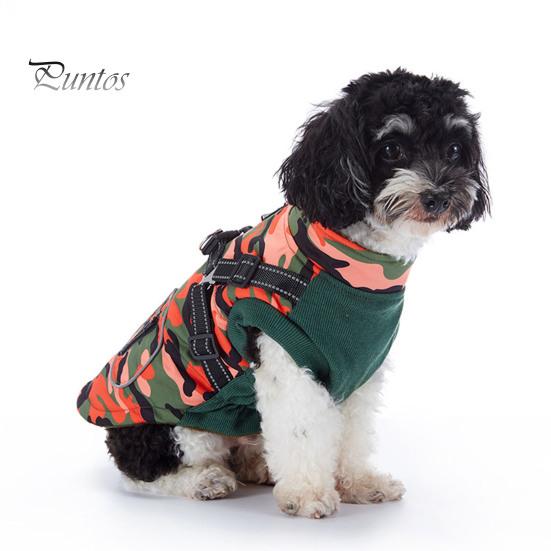 Зимнее пальто для собак, водонепроницаемая куртка для собак на молнии, ветрозащитная куртка для щенков, теплое пальто, светоотражающая одежда для собак со шлейкой