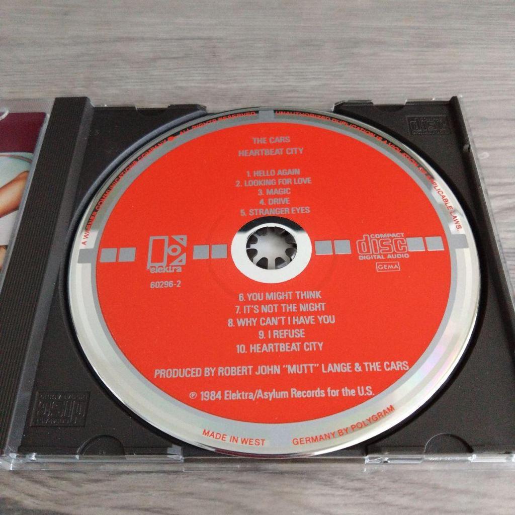 [USED] West German edition THE CARS Heartbeat City CD Zacars