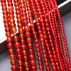 60/50/40Pcs 4/6/8mm DIY Red Agate Bracelet Round Bead Natural Gem Jewelry Production