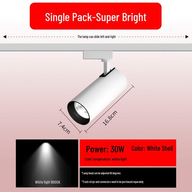 Full Spectrum Recessed Magnetic Track Spot Light for Commercial and Residential Use