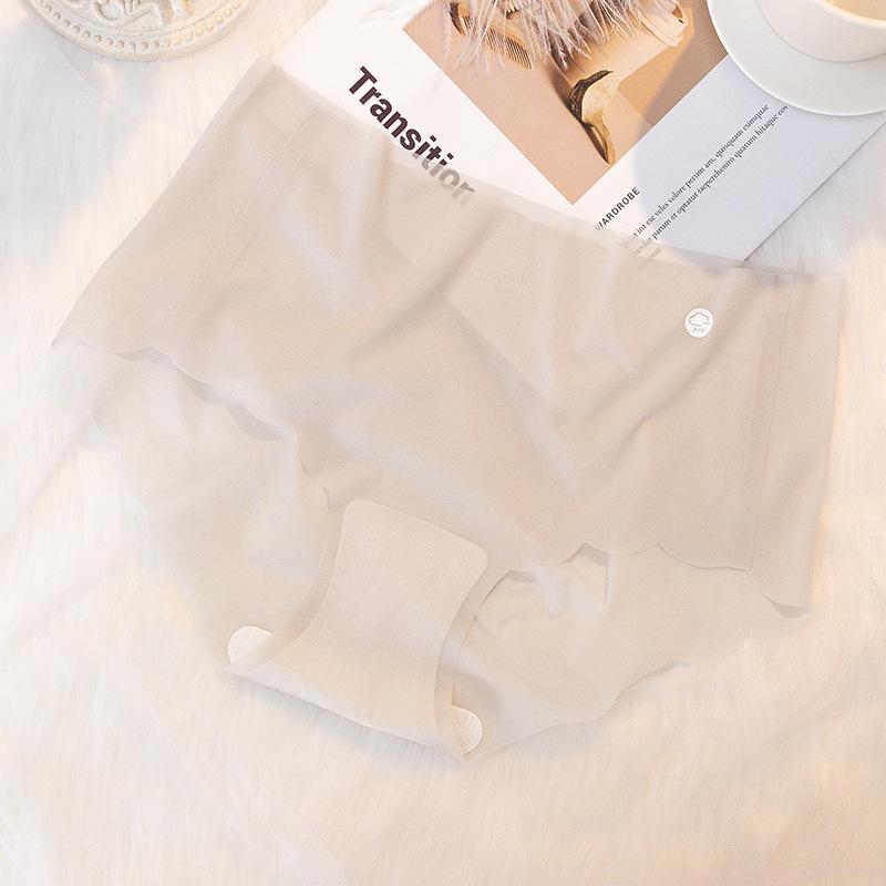 «Ультратонкие женские дышащие трусики Ice Silk со средней посадкой»