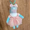 [Cloth Only] the Princess Style Clothes for 15cm  Doll, Spring New Princess Dress Dress with Bow Headband.