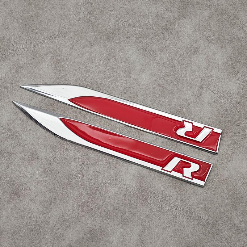 2026 Новый Для VOLKSWAGEN VW 2 шт. Металлический Логотип R Значок На крыло автомобиля Боковой Значок Для Volkswagen VW Passat Polo Golf 4 5 6 7 Jetta Tigua