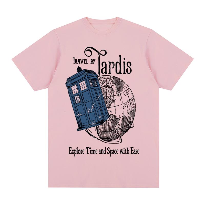 travel by tardis Vintage Tshirt explore time and space with ease Cotton Unisex T shirt New Tee Tshirt Womens Tops