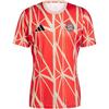 adidas Удобная футболка для футбола с коротким рукавом, круглым вырезом и принтом логотипа JD8335