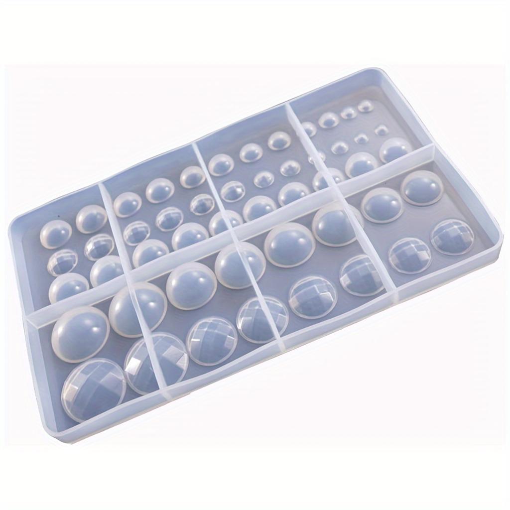 1 шт. Силиконовые формы для литья смолы для изготовления серег и ювелирных изделий, набор прозрачных форм круглой формы для DIY крафт-проектов