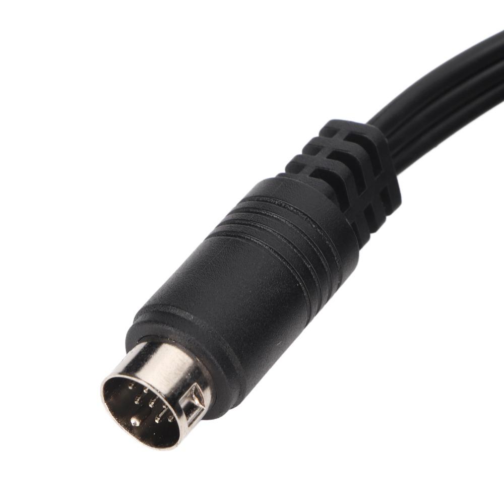 Plug and Play Mini DIN 9 Pin to 3RCA Cable Nickel Plated Mini DIN Cable Audio Equipment