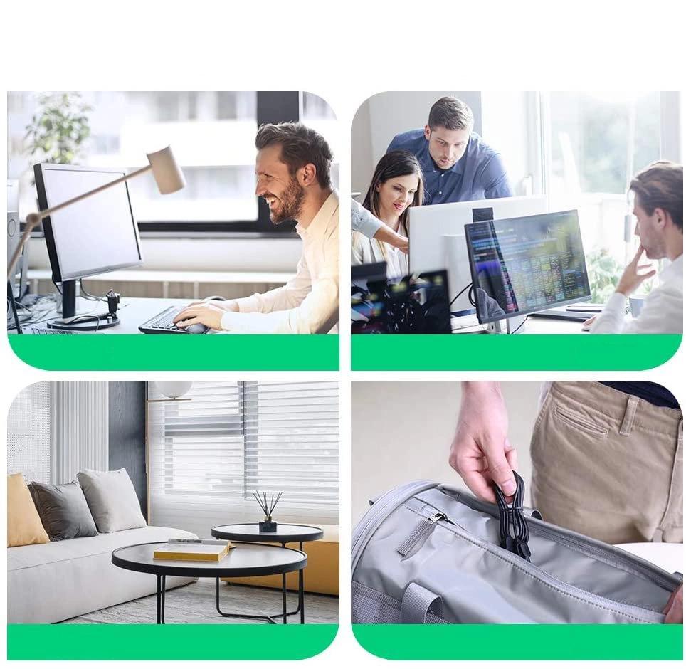 Ugreen Cable Internet Network Cable Ethernet Patch Cord Rj45 Cat 6A Utp 1000Mbps 10 M Black (70656)