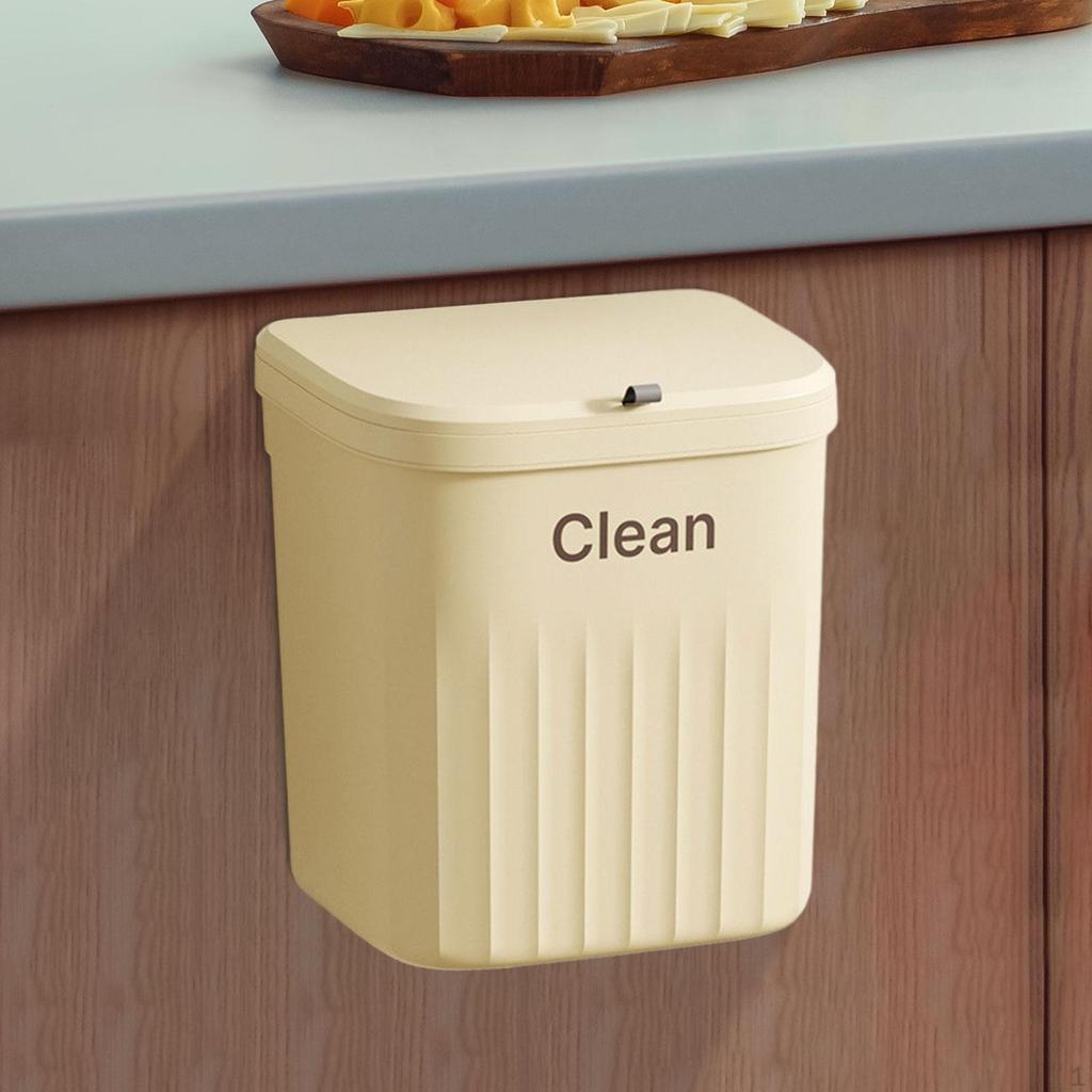 Compact Kitchen Compost Bin with Lid - Space-Saving Indoor Waste Solution