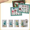 DIY Christmas Book Booknook Kits Mini House Making Diorama Decor Miniature Building