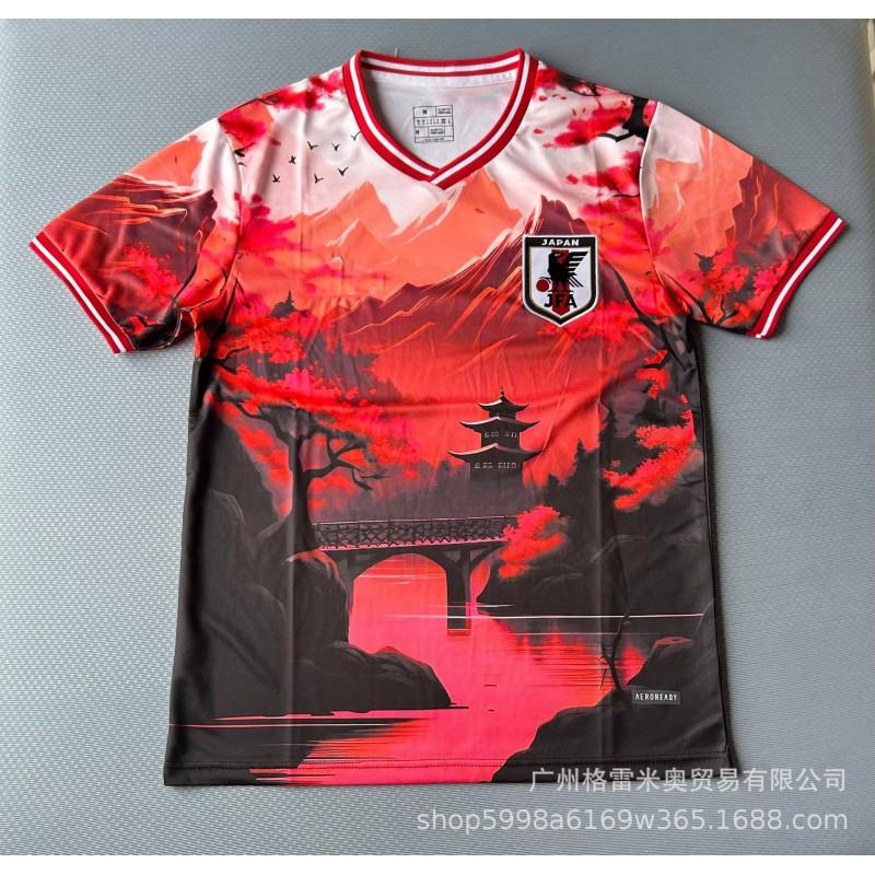 Japan Football Team Jersey Adult Kids Short Sleeve Quick Dry Breathable Sports Shirt Training Running
