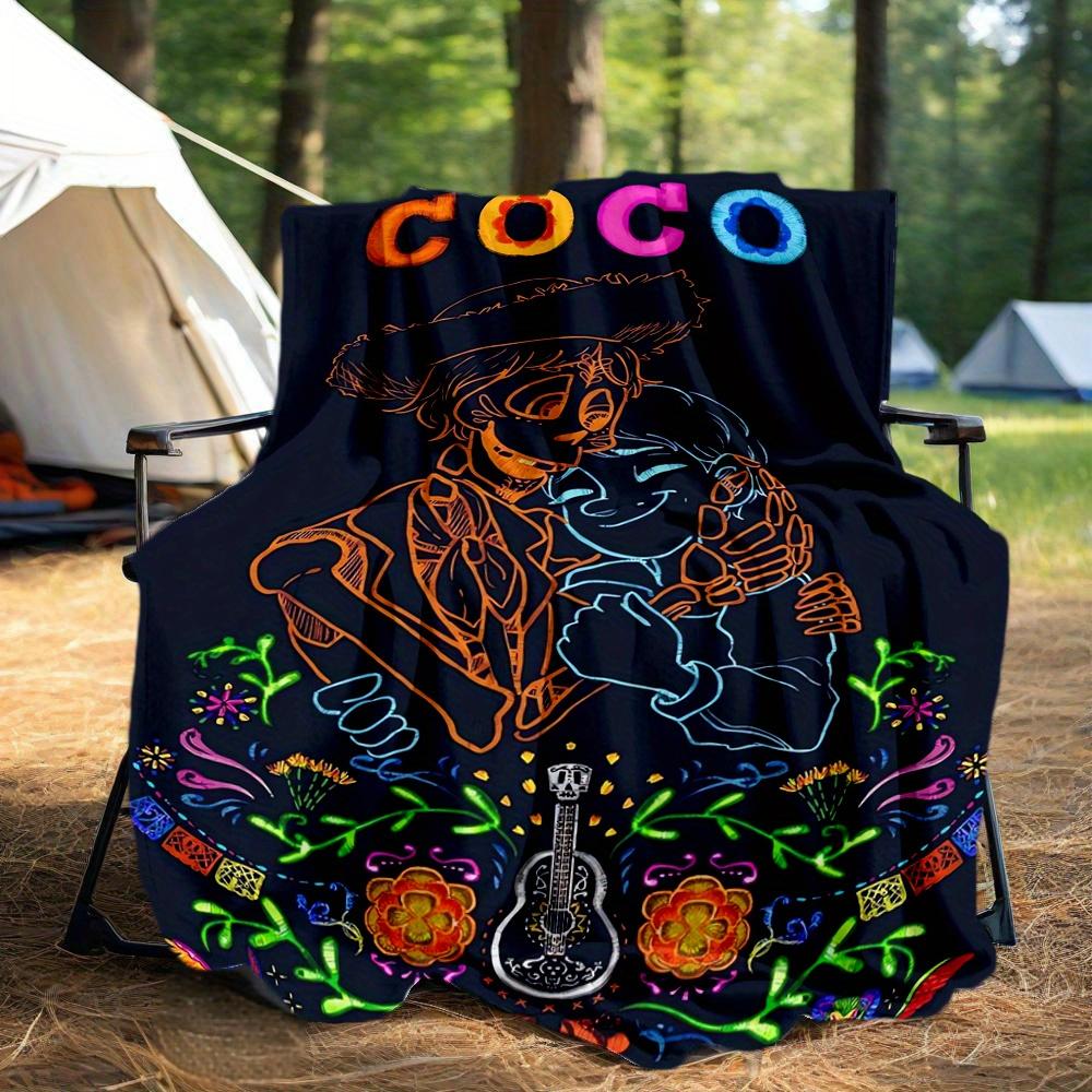 1pc, Coco Musicians Héctor and Miguel Blanket Outdoor Gift for Friend, Soft Throw Blanket for Couch Bed Sofa