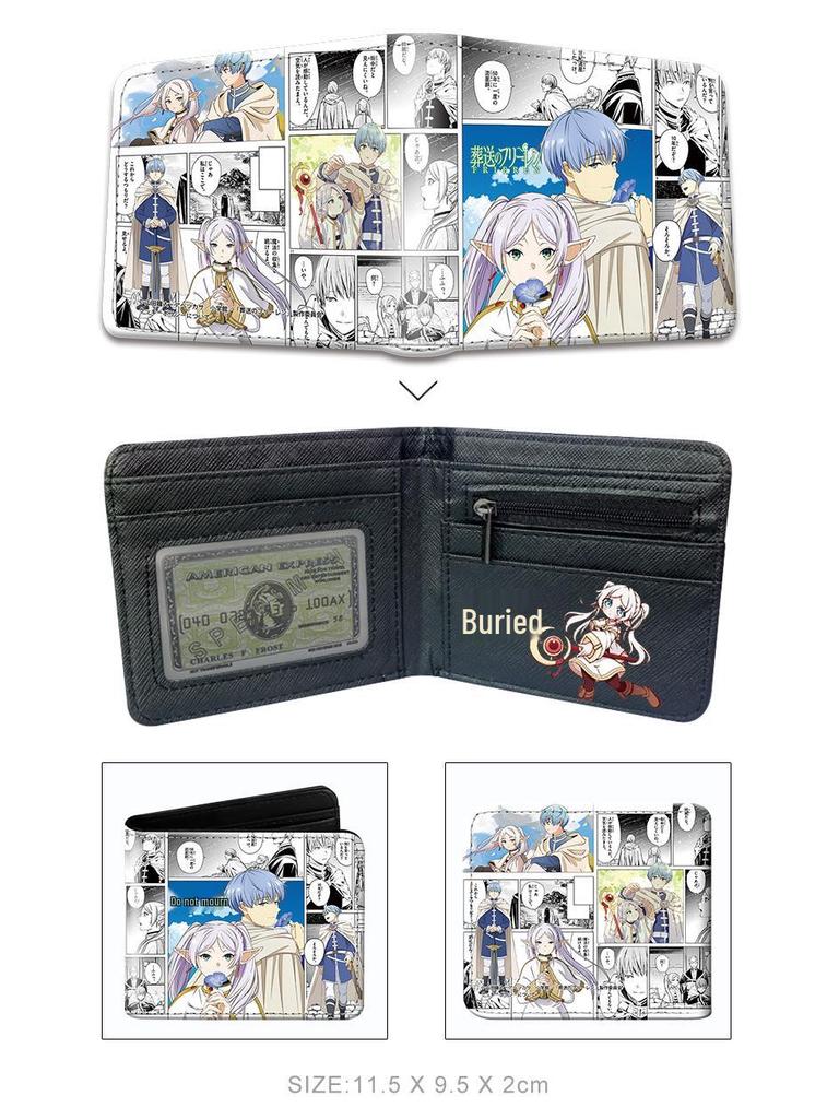 Фрирен: Кошелек для монет 3D-анимация «За гранью конца путешествия» - Стереоскопический рельефный мультяшный дизайн