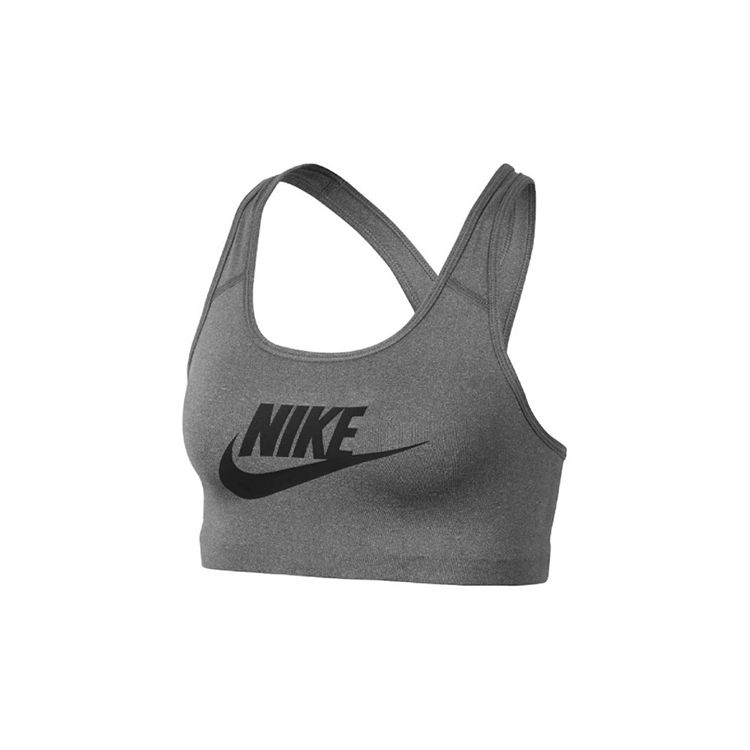 Nike Быстросохнущий спортивный топ с логотипом, женский, серый 899371-091