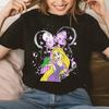 Rapunzel Tangled Castle Summer TShirt Girls Family Mother Daughter Casual Loose Oversized Women Short Sleeve Y2k