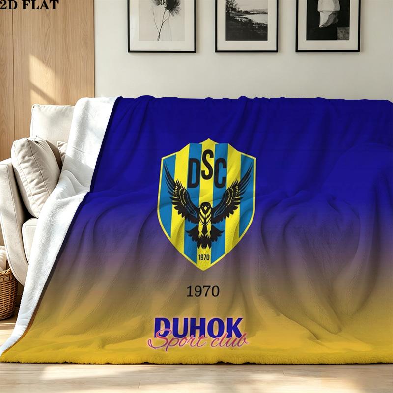 DUHOK SC Print Flannel Blanket High Quality Warm Comfortable Cover for All Seasons Perfect for Gifts Home Decor