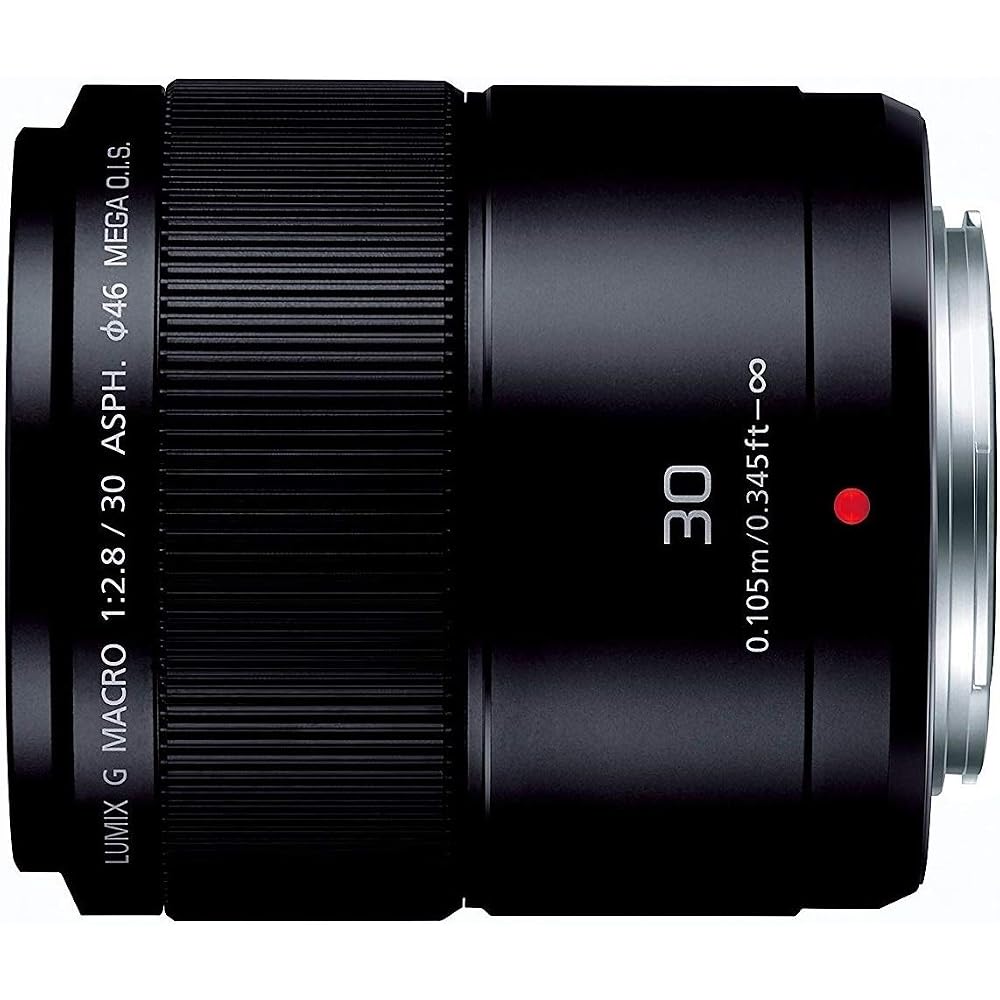 Panasonic LUMIX G MACRO 30mm/F2.8 ASPH. / MEGA O.I.S. H-HS030 Black (Fixed Focal Length Macro Lens for Micro Four Thirds)