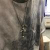 Punk Cross Pendant Necklace Women Men Gothic Stainless Steel Long Link Chain Hip Hop Streetwear Collarbone Jewelry Gifts
