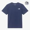 The North Face Белая этикетка Хлопковая футболка с коротким рукавом с круглым вырезом Nt7ur00l Темно-синяя