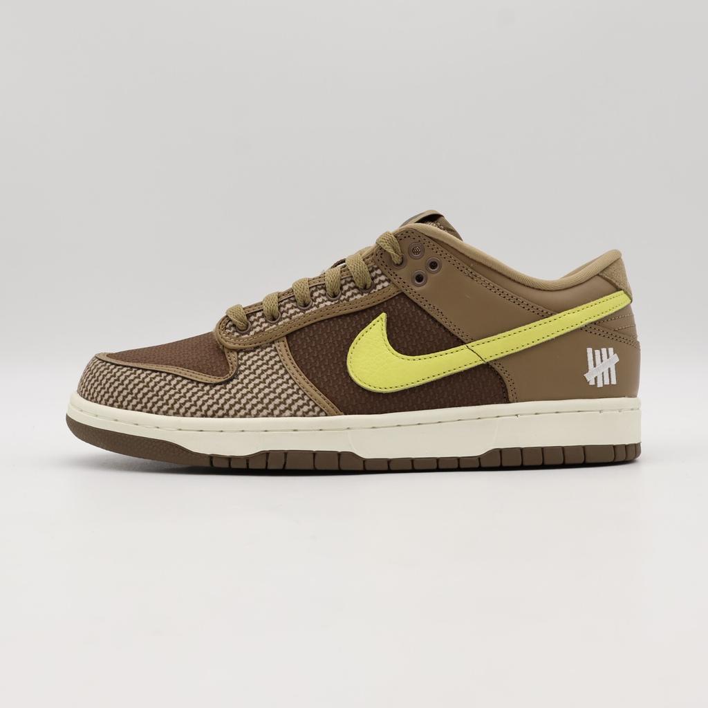 DH3061-200 Nike Dunk Low SP x Undefeated Коричневый Кантин Лимонный Иней Паломино