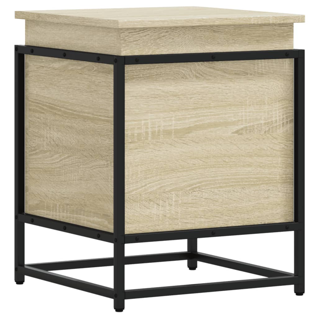 Storage Box with Lid Sonoma 40 x 40 x 51.5 cm Engineered Wood