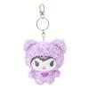 Cartoon Sanrio Hello Kitty Keychain Hanging Leopard Bear Series Pendant Cat Plush Doll Pendant Keychain Bag Decorative Gift
