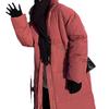 Dongdaemun winter new fashion trend solid color simple super long knee thickened warm cotton jacket