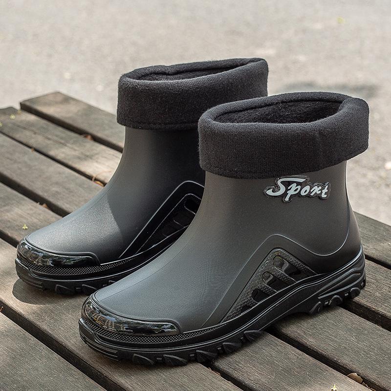 Korean Style Men's Waterproof Non-Slip Fashion Rain Boots