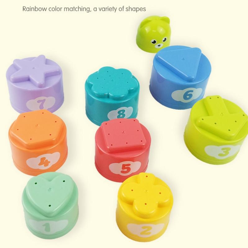 Детские веселые цифры буквы стаканчики для складывания детский Монтессори раннее развивающее сенсорное пазл складывание скоростные игры игрушки для детей подарки