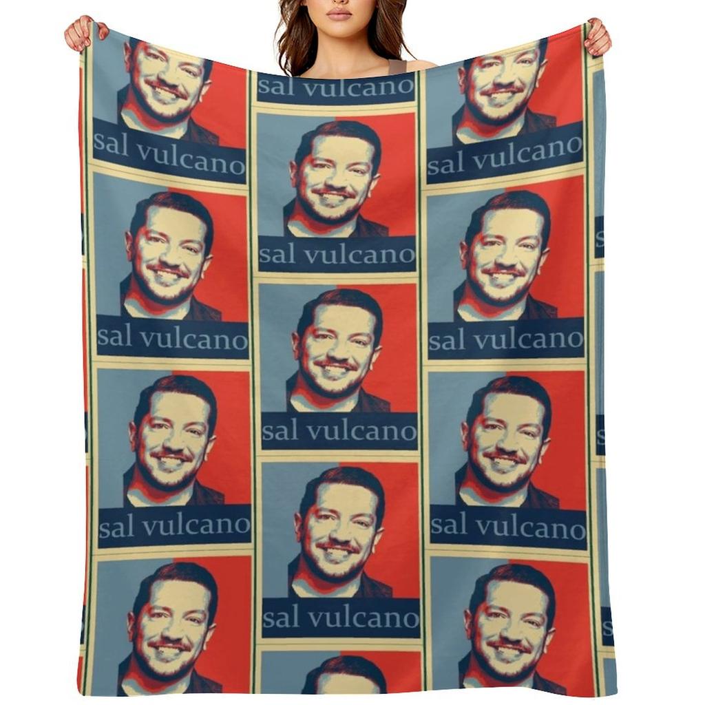 Music Retro Sal Vulcano Retro Vintage Throw Blanket Comforter Decorative Sofas Luxury Picnic Blankets