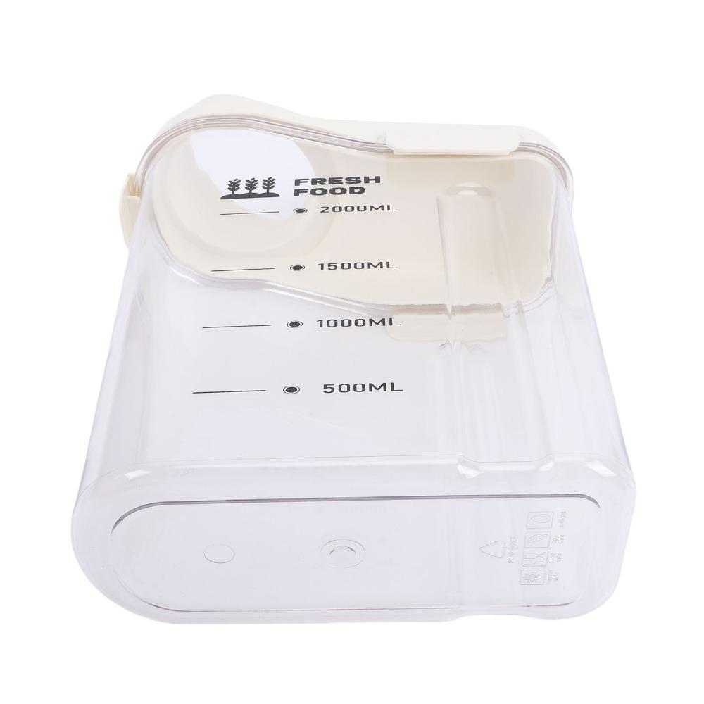 PET Plastic Rice Storage Container 2300ml Pet Food Container Food Storage Canister For Home