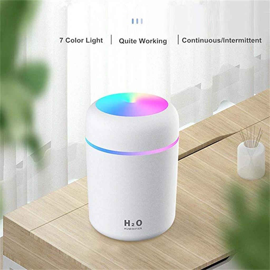 Портативный мини-увлажнитель воздуха 300 мл Cool Mist Humidifier with Night Light