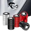 4Pcs Car pendant Aluminum Alloy Car Wheel Tire Valve Caps Stem Cover For New Skoda Octavia Kodiaq Fabia Superb Karoq Vrs xknz73