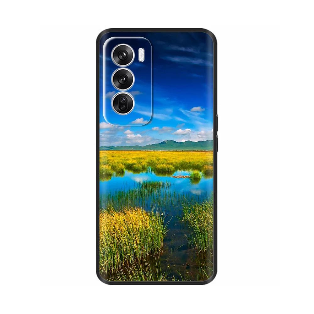 Чехол для OPPO Reno 12 5G Новый модный окрашенный чехол Силиконовый мягкий ТПУ чехлы для телефона Для OPPO Reno 12 Pro 5G Корпус reno12 Pro Fundas