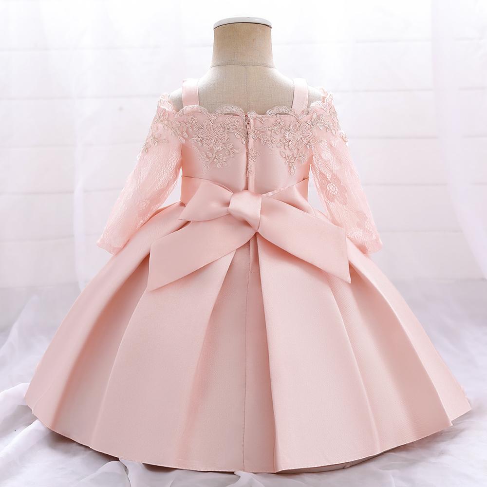 Платье на день рождения для маленьких девочек 1-2 лет, платье с бантом для крещения новорожденных, красные рождественские кружевные платья для свадебной вечеринки, детская одежда