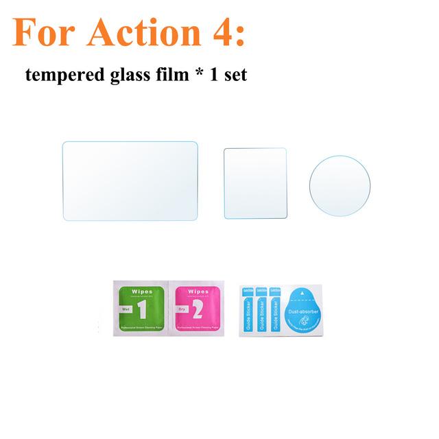 Для DJI Action 4 крышка объектива HD закаленное стекло DJI Action4 защитная пленка для экрана передняя задняя крышка для DJI Osmo Action 4 аксессуары