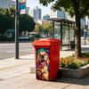 Trash Can Decals Fun Animal Stickers, Self?Adhesive Bin for Outdoor Weatherproof Waste Container Art Garbage Can, Mailbox Storage Box Yard