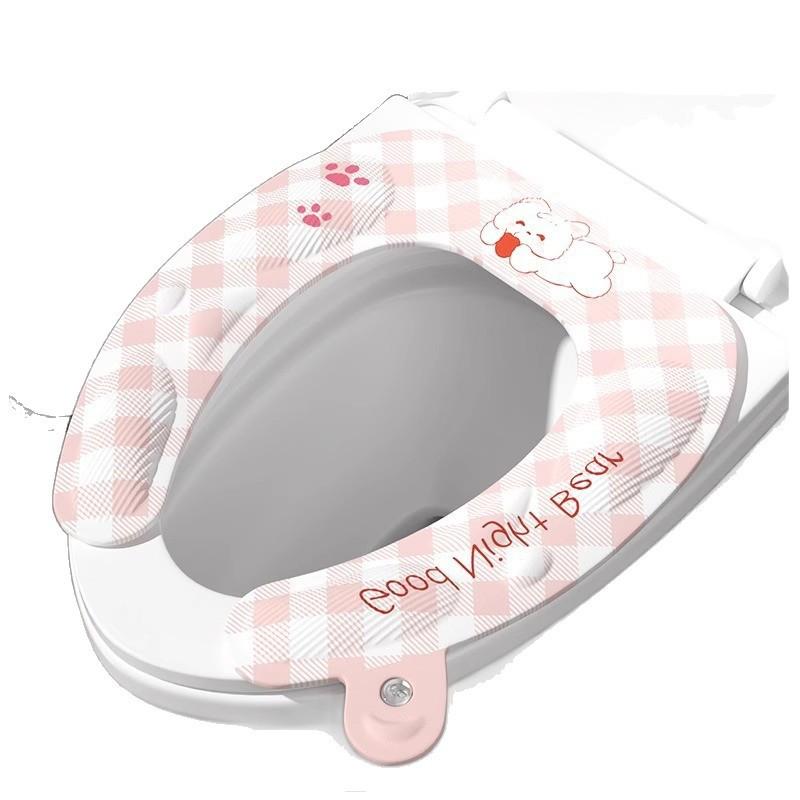 Universal Waterproof Toilet Seat Cover With Adhesive Backing Use Scented Multiple Colors Pack Options
